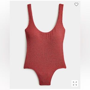 J crew classic scrunchie scoop neck one piece size 2